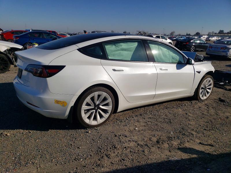 2022 Tesla Model 3 VIN 5YJ3E1EB7NF110051 COPART salvage auction — FRONT END, Other, sold $5,700 on 2026-07-28 (photo 3)