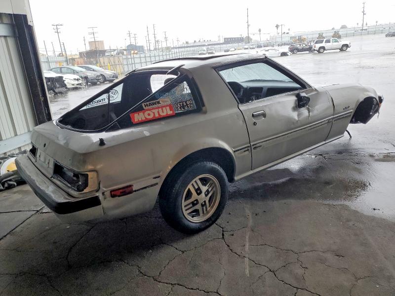 1984 Mazda Rx-7 VIN JM1FB3319E0807750 COPART salvage auction — STRIPPED, CA - DIS/DLR/EXP ONLY CLEAN TITLE, sold $225 on 2026-07-20 (photo 3)