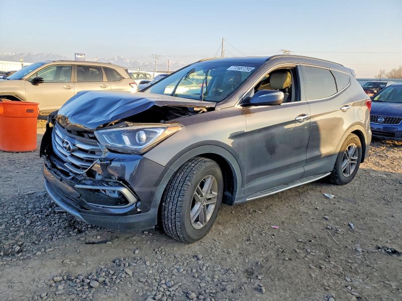 2017 Hyundai Santa fe VIN 5XYZUDLB4HG444889 COPART salvage auction — FRONT END, Ut - Salvage Certificate, sold $1,700 on 2026-07-24 (photo 1)