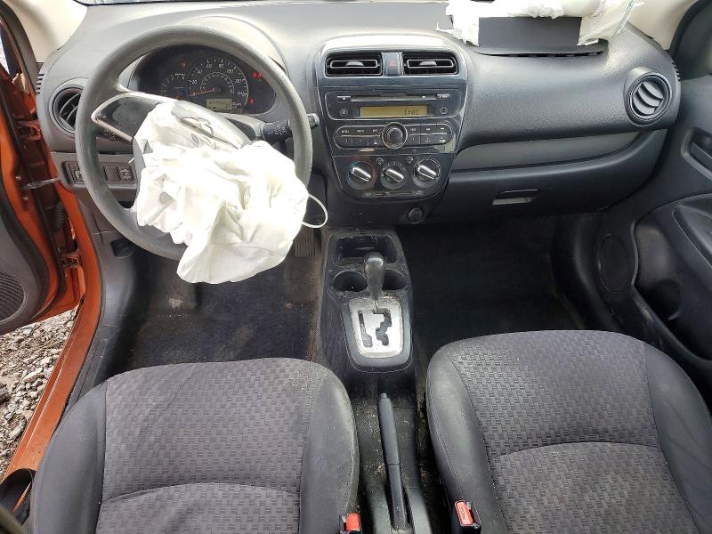2017 Mitsubishi Mirage VIN ML32A3HJ2HH016432 COPART salvage auction — FRONT END, Nv - Salvage Title, sold $100 on 2026-07-30 (photo 8)