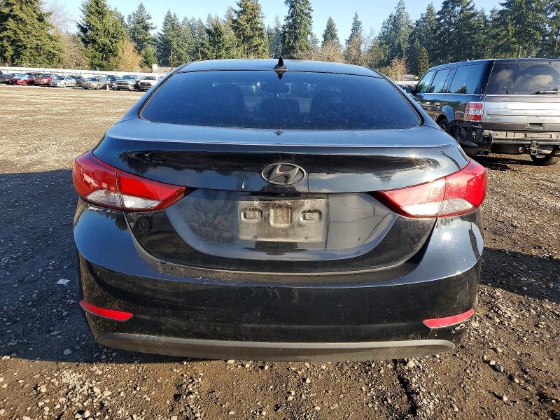 2016 Hyundai Elantra VIN KMHDH4AE9GU490559 COPART salvage auction — REAR END, Salvage Title, sold $1,000 on 2026-07-14 (photo 6)