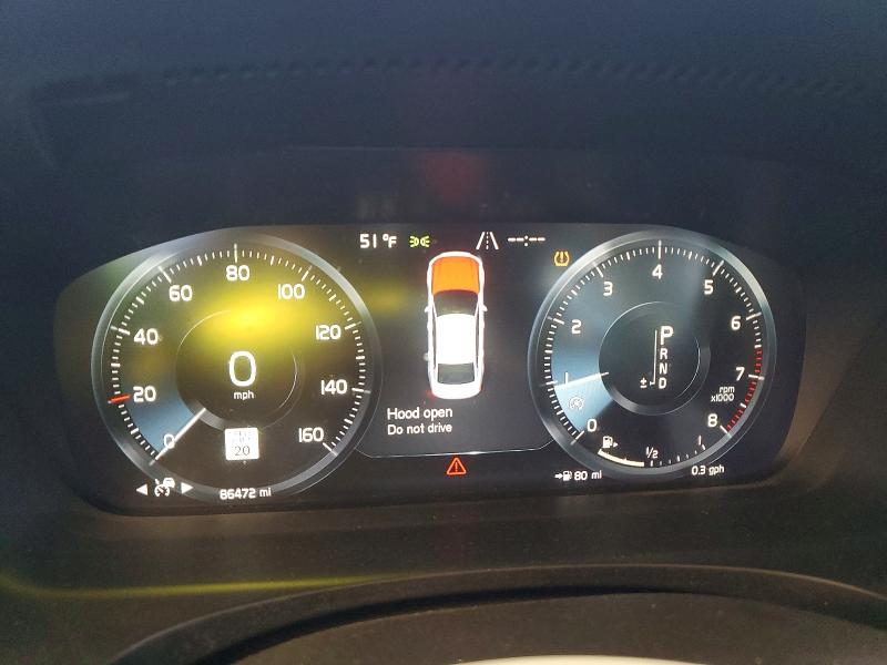 2018 Volvo S90 VIN LVY982MK0JP006759 COPART salvage auction — FRONT END, Ca - Salvage Certificate, sold $150 on 2026-07-21 (photo 9)
