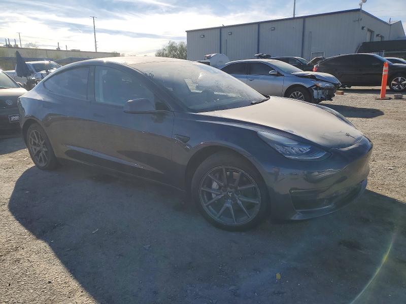 2019 Tesla Model 3 VIN 5YJ3E1EB5KF386871 COPART salvage auction — SIDE, Nv - Salvage Title, sold $6,100 on 2026-07-07 (photo 4)