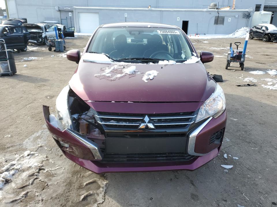 2024 Mitsubishi Mirage VIN ML32FUFJ3RHF06621 COPART salvage auction — FRONT END, Va - Cert Of Title - Salvage, sold $2,800 on 2026-07-08 (photo 5)
