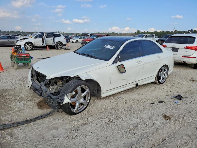 2008 Mercedes-benz C class VIN WDDGF54XX8R010890 COPART salvage auction — FRONT END, TX - SALVAGE VEHICLE TITLE (P), sold $650 on 2026-07-31 (photo 1)
