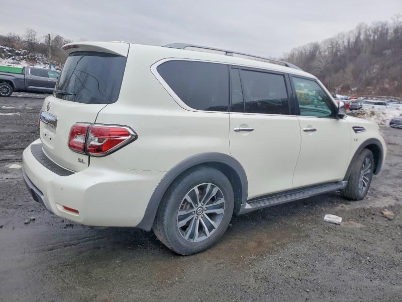 2020 Nissan Armada VIN JN8AY2NC5LX517239 COPART salvage auction — WATER/FLOOD, Nj - Cert Of Title-Salvage Flood, sold $5,800 on 2026-07-07 (photo 3)