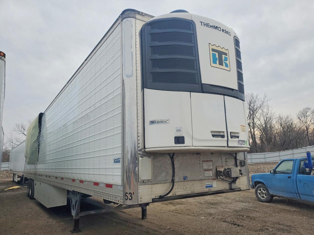 2022 Cimc reefer trailer VIN 527SR5328NM028064 COPART salvage auction — Frame Damage, IA - CERTIFICATE OF TITLE, sold $5,700 on 2026-07-07 (photo 4)
