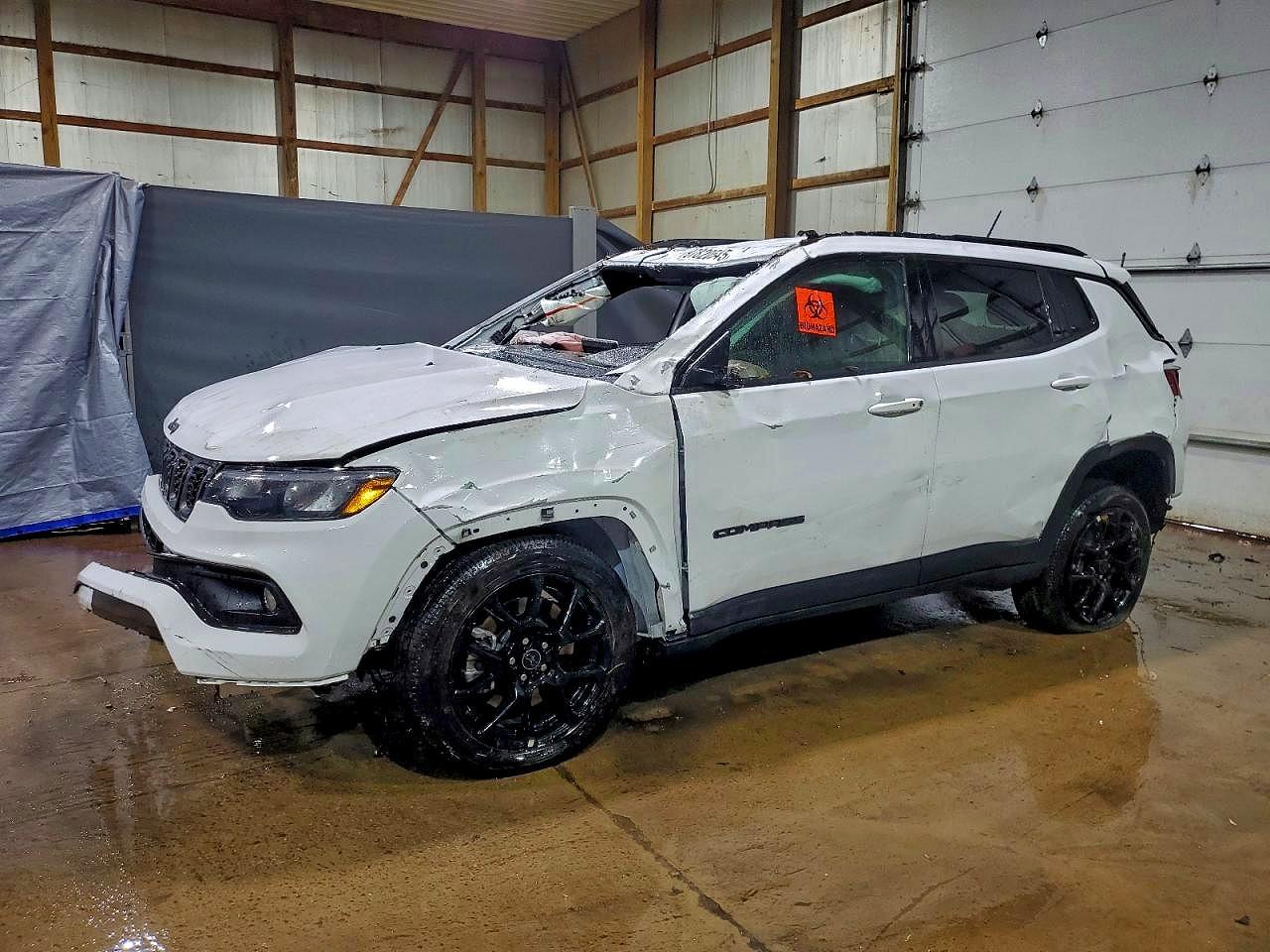 2025 Jeep Compass VIN 3C4NJDBN7ST617713 COPART salvage auction — Rollover, FL - CERT OF TITLE SLVG REBUILDABLE, sold $5,091 on 2026-06-15 (photo 1)