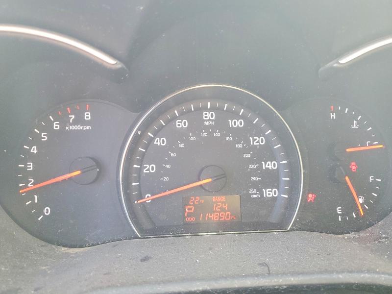 2014 Kia Sorento VIN 5XYKTCA67EG454784 COPART salvage auction — FRONT END, Oh - Cert Of Title-Salvage, sold $650 on 2026-07-30 (photo 9)