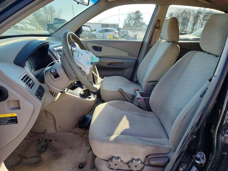 2005 Hyundai Tucson VIN KM8JM12B25U234262 COPART salvage auction — FRONT END, Nc - Salvage Certificate Of Title, sold $250 on 2026-07-08 (photo 7)