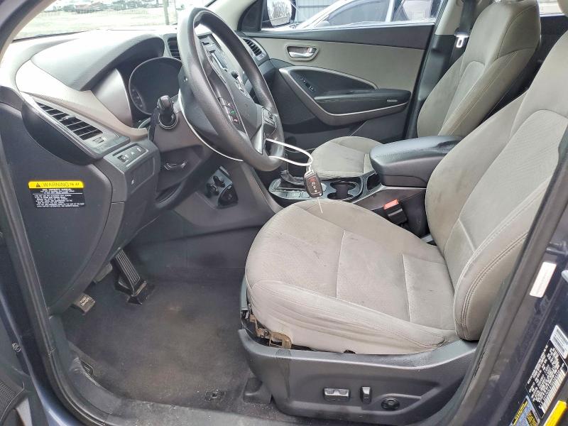 2016 Hyundai Santa fe VIN 5XYZU3LB7GG364334 COPART salvage auction — FRONT END, GA - CERT OF TITLE-SALVAGE, sold $1,450 on 2026-07-07 (photo 7)