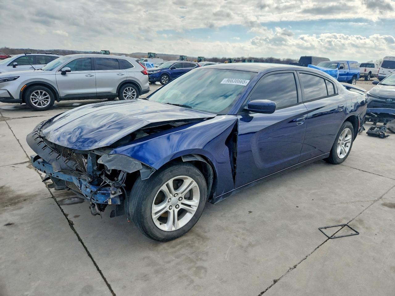 2015 Dodge Charger VIN 2C3CDXBG1FH926002 COPART salvage auction — Front End, TX - SALVAGE VEHICLE TITLE, sold $825 on 2026-07-09 (photo 1)