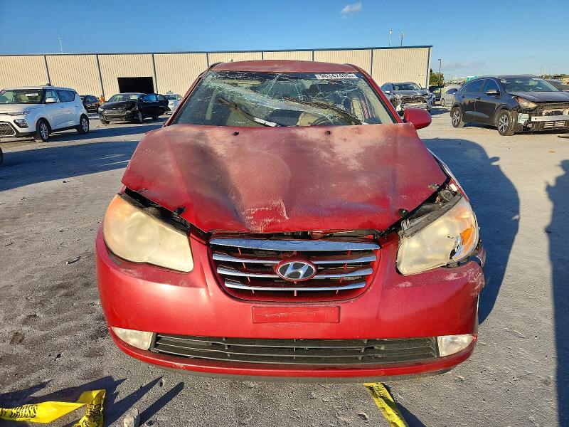 2010 Hyundai Elantra VIN KMHDU4AD0AU022665 COPART salvage auction — FRONT END, FL - CERT OF TITLE SLVG REBUILDABLE, sold $525 on 2026-07-08 (photo 5)