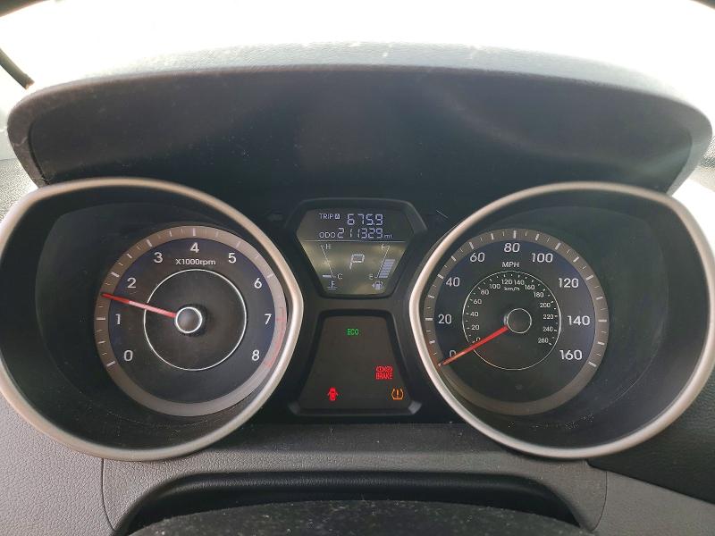 2013 Hyundai Elantra VIN KMHDH4AE2DU873075 COPART salvage auction — NORMAL WEAR, Ca - Salvage Acquisition Billofsale, sold $625 on 2026-07-09 (photo 9)