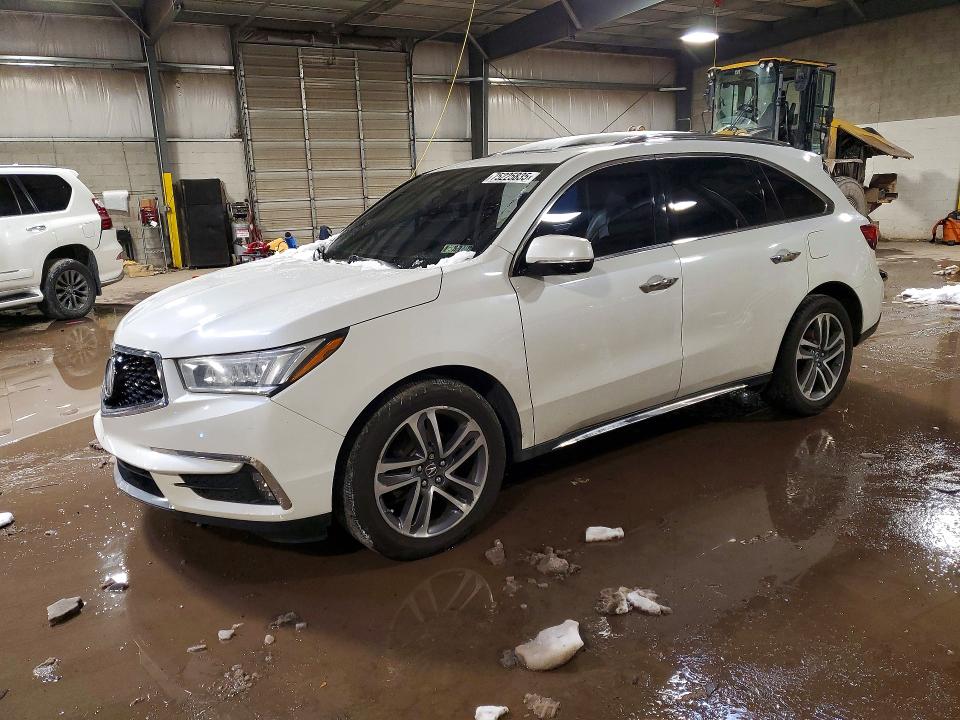 2018 Acura Mdx VIN 5J8YD4H89JL027076 COPART salvage auction — FRONT END, PA - CERTIFICATE OF SALVAGE, sold $3,300 on 2026-07-08 (photo 1)