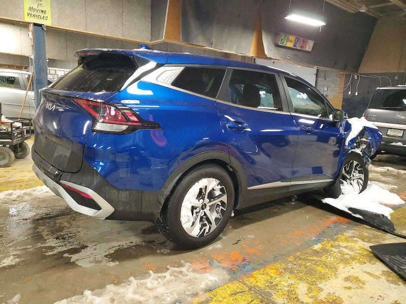 2025 Kia Sportage VIN 5XYK33DF6SG260044 COPART salvage auction — FRONT END, In - Cert Of Title-Salvage Title, sold $7,500 on 2026-07-10 (photo 3)