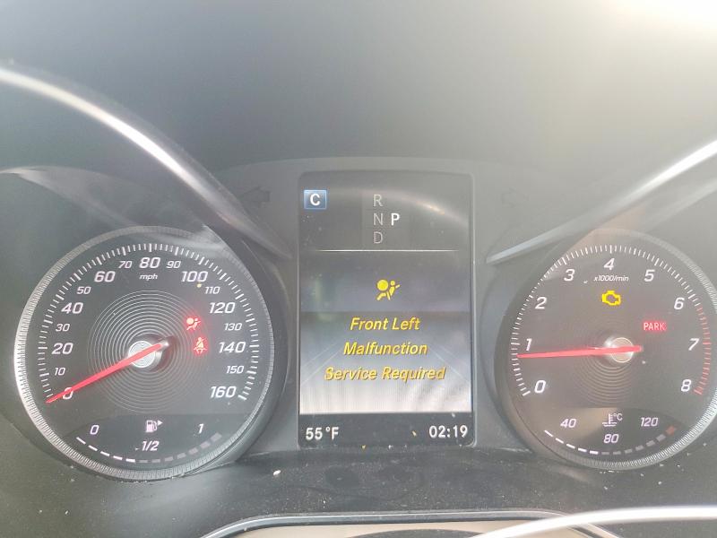 2017 Mercedes-benz Glc VIN WDC0G4KBXHV012621 COPART salvage auction — FRONT END, Id - Salvage Certificate Of Title, sold $4,150 on 2026-07-22 (photo 9)