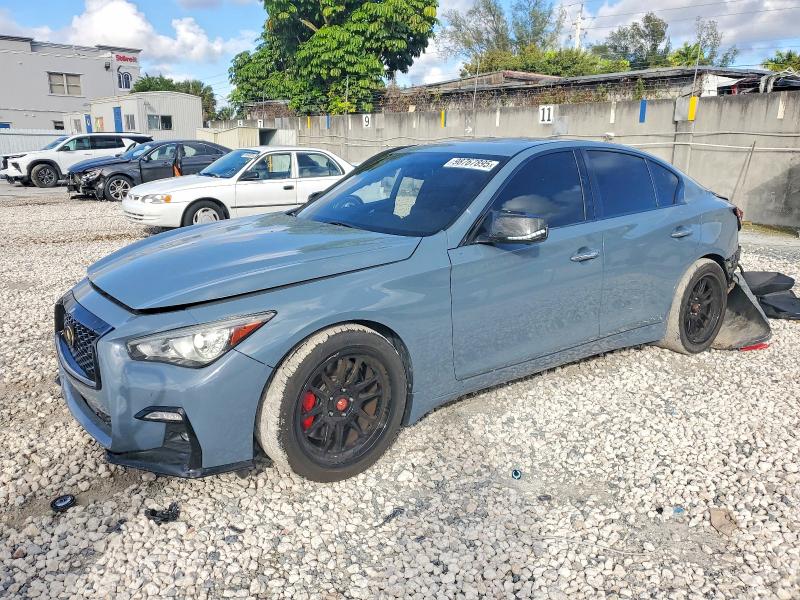 2022 Infiniti Q50 VIN JN1FV7DP5NM370052 — COPART salvage auction photo