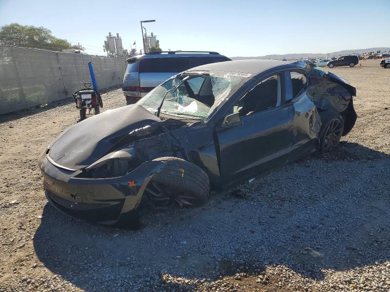 2026 Tesla Model 3 VIN 5YJ3E1ET8TF143016 COPART salvage auction — REAR END, Ca - Salvage Certificate, sold $4,450 on 2026-07-24 (photo 1)