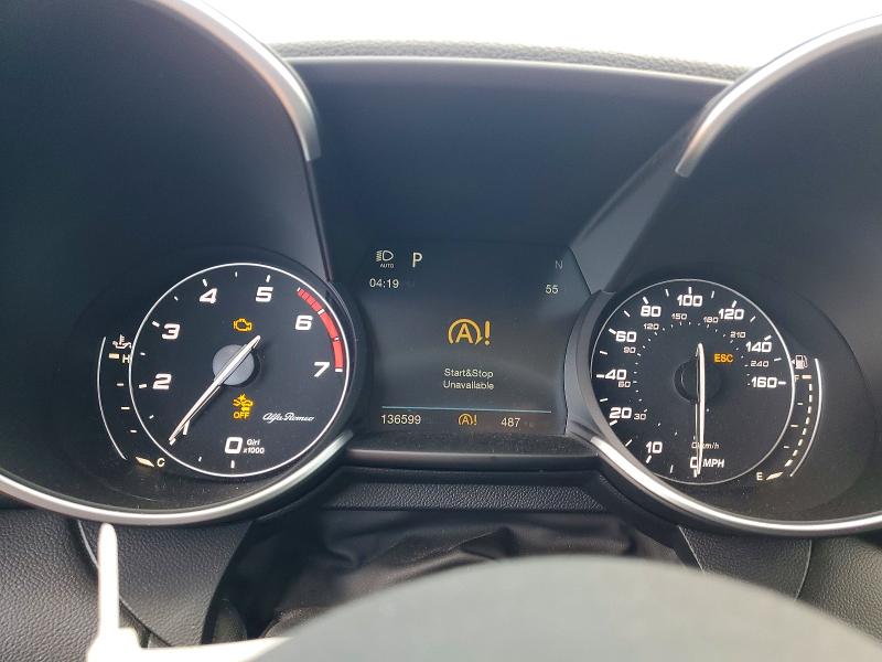 2017 Alfa romeo Giulia VIN ZARFAEBN4H7544507 COPART salvage auction — FRONT END, Nc - Salvage Certificate Of Title, sold $2,700 on 2026-07-20 (photo 9)