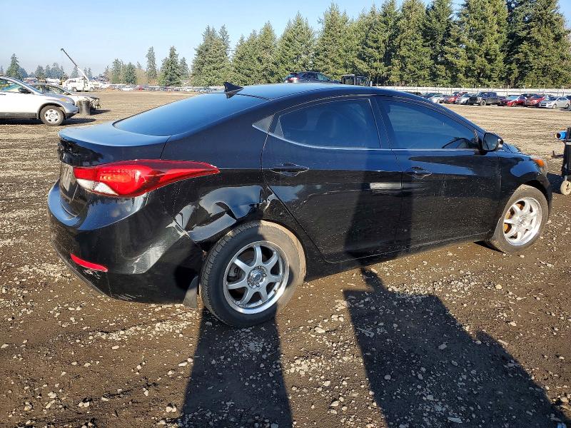 2016 Hyundai Elantra VIN KMHDH4AE9GU490559 COPART salvage auction — REAR END, Salvage Title, sold $1,000 on 2026-07-14 (photo 3)