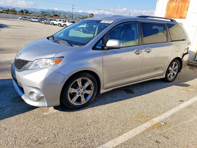 2012 Toyota Sienna VIN 5TDXK3DC1CS243395 COPART salvage auction — REAR END, Wv - Salvage Certificate, sold $1,000 on 2026-07-24 (photo 1)