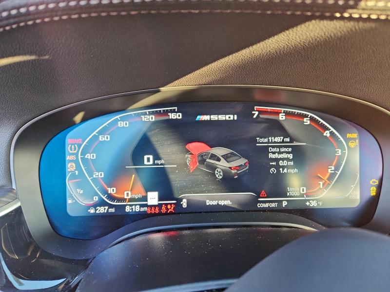 2023 BMW 5er VIN WBA13BK00PCM25650 COPART salvage auction — UNDERCARRIAGE, CT - CERT OF TITLE-SALVAGE, sold $32,750 on 2026-07-10 (photo 9)