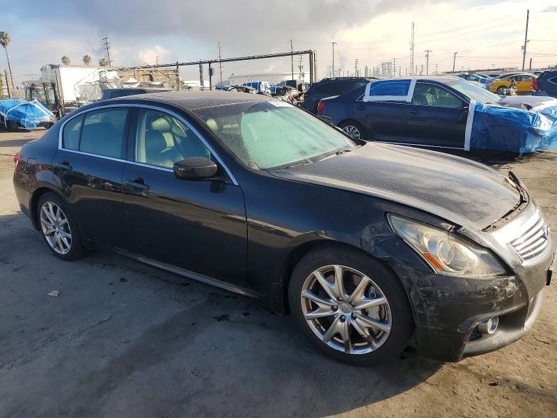 2013 Infiniti G VIN JN1CV6AP4DM716382 COPART salvage auction — FRONT END, Salvage Title, sold $3,400 on 2026-07-15 (photo 4)