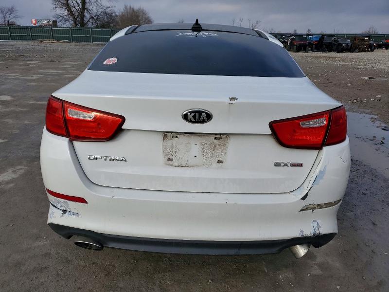 2014 Kia Optima VIN 5XXGN4A76EG331576 COPART salvage auction — FRONT END, Mo - Salvage Certificate Of Title, sold $250 on 2026-07-13 (photo 6)