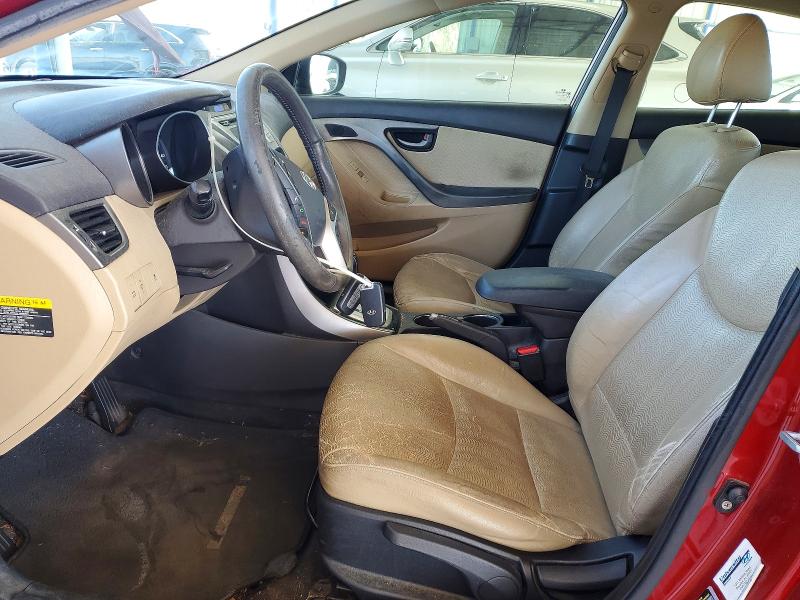 2012 Hyundai Elantra VIN KMHDH4AE4CU435883 COPART salvage auction — MINOR DENT/SCRATCHES, Mt - Certificate Of Title, sold $950 on 2026-07-23 (photo 7)