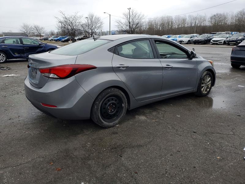 2014 Hyundai Elantra VIN KMHDH4AE6EU030885 COPART salvage auction — VANDALISM, Ky - Bill Of Sale/Part Only/No Titl, sold $775 on 2026-07-16 (photo 3)