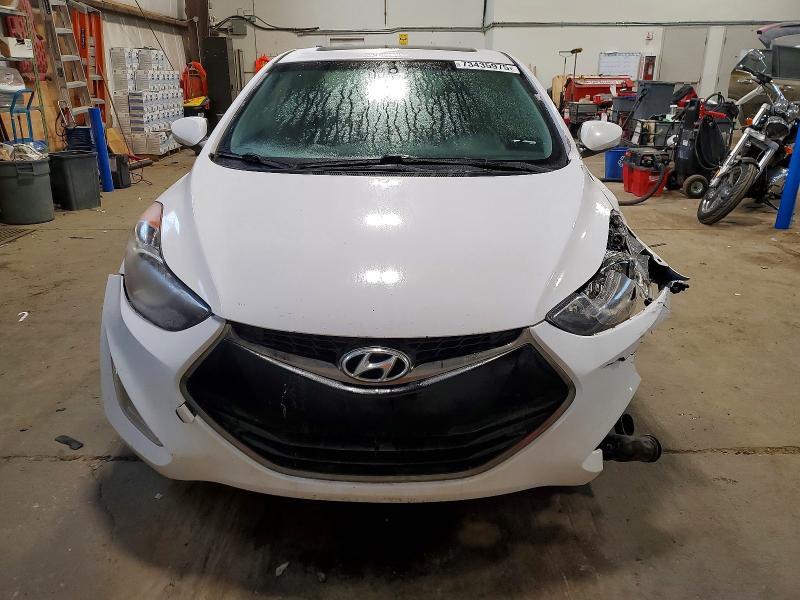 2013 Hyundai Elantra VIN KMHDH6AEXDU023383 COPART salvage auction — FRONT END, Salvage Title, sold $525 on 2026-07-23 (photo 5)
