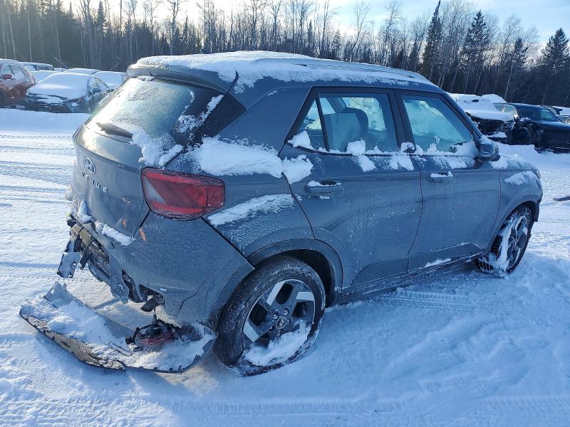 2022 Hyundai Venue VIN KMHRC8A33NU177904 COPART salvage auction — FRONT END, ON - PERMIT SALVAGE, sold $1,450 on 2026-07-28 (photo 3)