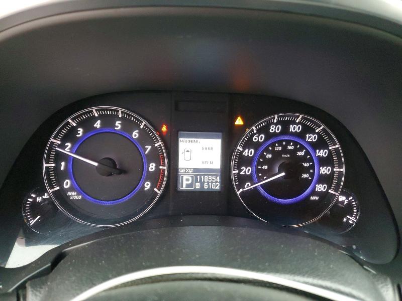 2012 Infiniti Fx35 VIN JN8AS1MW3CM153864 COPART salvage auction — FRONT END, Va - Certificate Of Title, sold $2,500 on 2026-07-22 (photo 9)