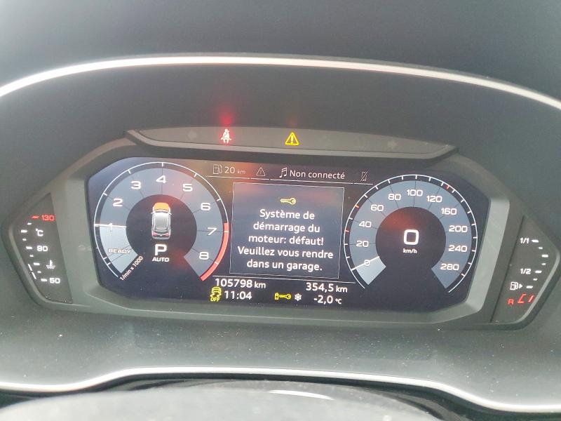 2020 Audi Q3 VIN WA1AECF3XL1073507 COPART salvage auction — REAR END, Qc - Gravement Accidente, sold $7,400 on 2026-07-14 (photo 9)