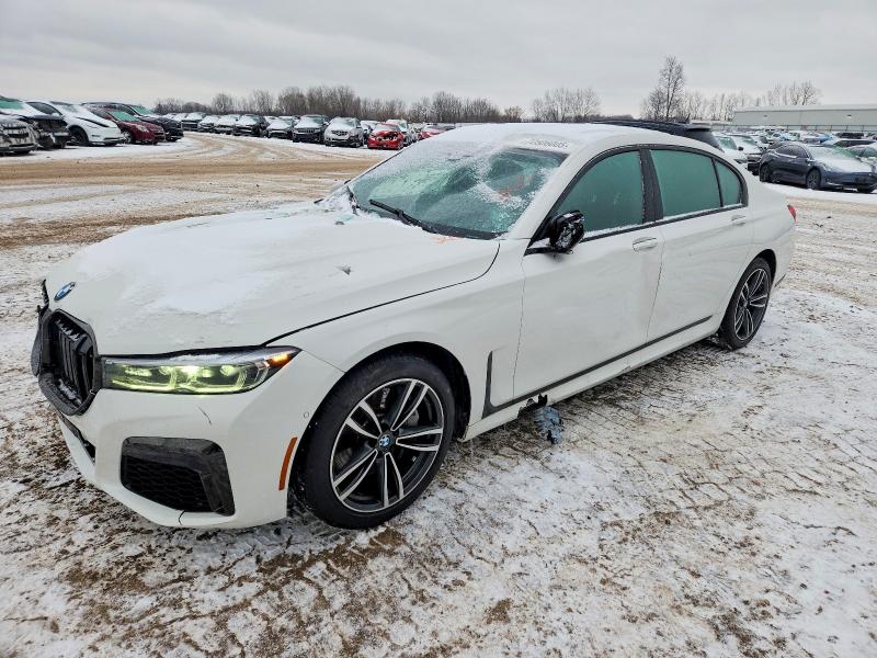 2022 BMW 7er VIN WBA7U2C08NCK33895 COPART salvage auction — FRONT END, Mi - Cert Of Title-Salvage Vehicle, sold $28,750 on 2026-07-08 (photo 1)