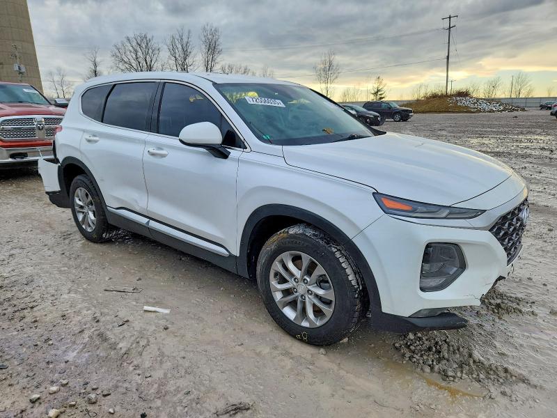 2019 Hyundai Santa fe VIN 5NMS3CAD7KH066048 COPART salvage auction — FRONT END, MI - CERT OF TITLE-SALVAGE VEHICLE, sold $3,050 on 2026-07-02 (photo 4)