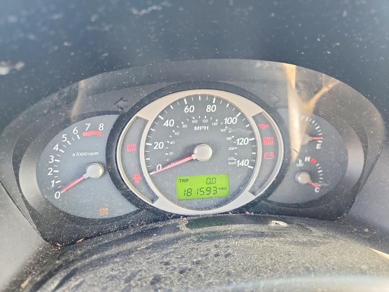 2005 Hyundai Tucson VIN KM8JM12B25U234262 COPART salvage auction — FRONT END, Nc - Salvage Certificate Of Title, sold $250 on 2026-07-08 (photo 9)
