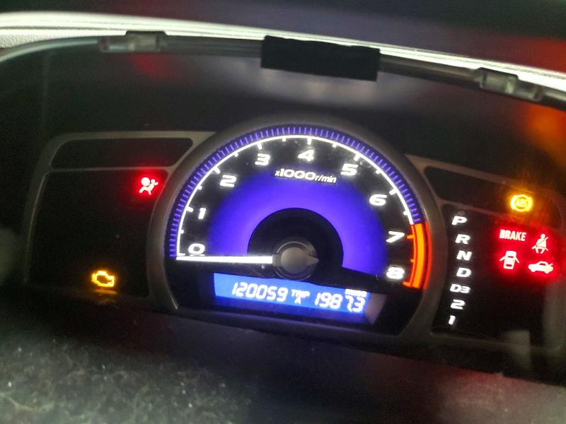 2007 Honda Civic VIN 2HGFA16527H316619 COPART salvage auction — FRONT END, Nh - Cert Of Title-Salvage, sold $500 on 2026-07-30 (photo 9)