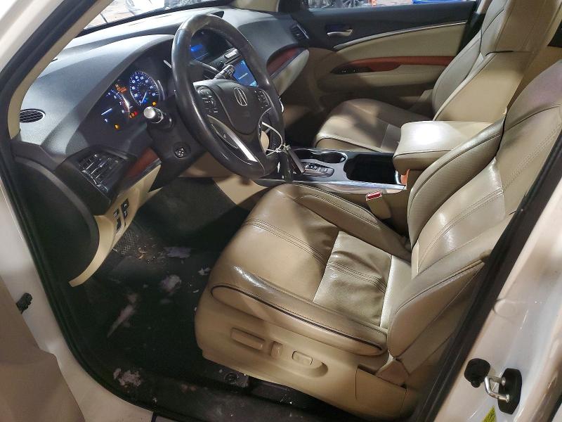 2018 Acura Mdx VIN 5J8YD4H89JL027076 COPART salvage auction — FRONT END, PA - CERTIFICATE OF SALVAGE, sold $3,300 on 2026-07-08 (photo 7)