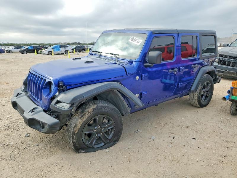 2018 Jeep Wrangler unlimited VIN 1C4HJXDN8JW283695 COPART salvage auction — FRONT END, TX - CERTIFICATE OF TITLE (P), sold $6,700 on 2026-07-09 (photo 1)