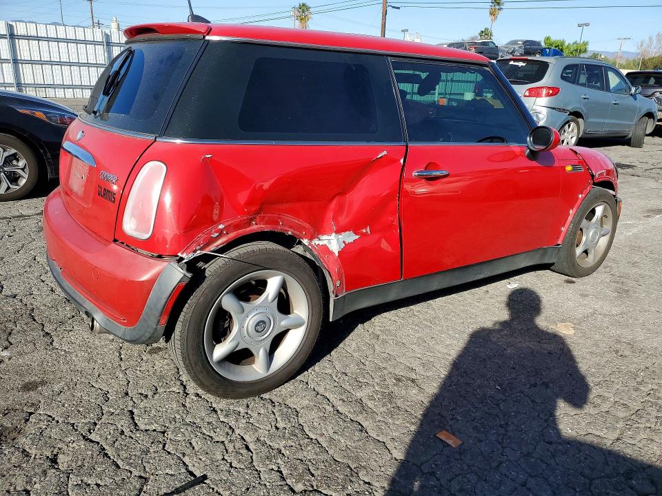 2006 Mini Cooper VIN WMWRC33516TK66753 COPART salvage auction — REAR END, Ca - Salvage Certificate, sold $200 on 2026-07-13 (photo 3)
