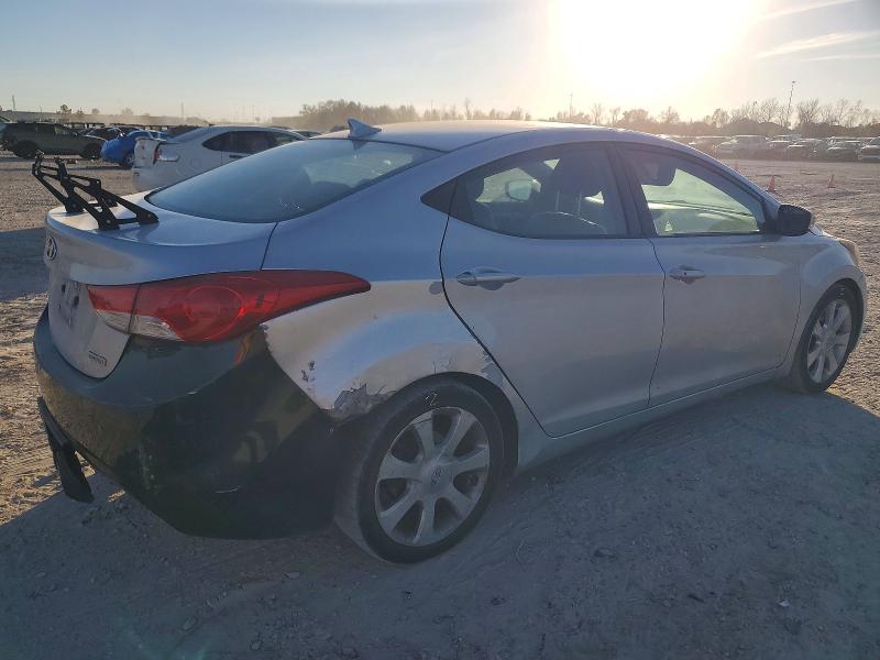 2013 Hyundai Elantra VIN KMHDH4AE8DU706509 COPART salvage auction — REAR END, Id - Salvage Certificate Of Title, sold $700 on 2026-07-31 (photo 3)