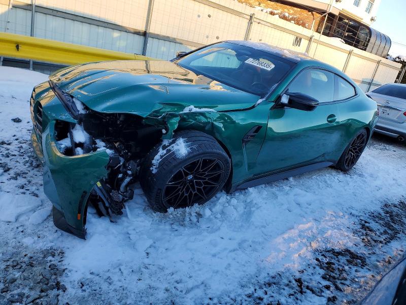 2024 BMW M4 VIN WBS43AZ08RCP59257 COPART salvage auction — FRONT END, MA - CERT OF TITLE-SALVAGE, sold $200 on 2026-07-29 (photo 1)