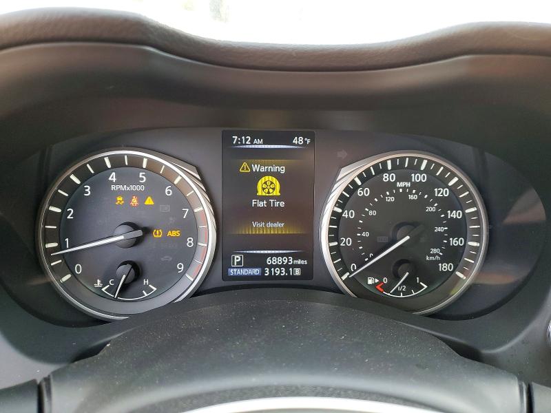 2018 Infiniti Q50 VIN JN1EV7AR2JM445964 COPART salvage auction — FRONT END, Nc - Salvage Certificate Of Title, sold $1,750 on 2026-07-20 (photo 9)