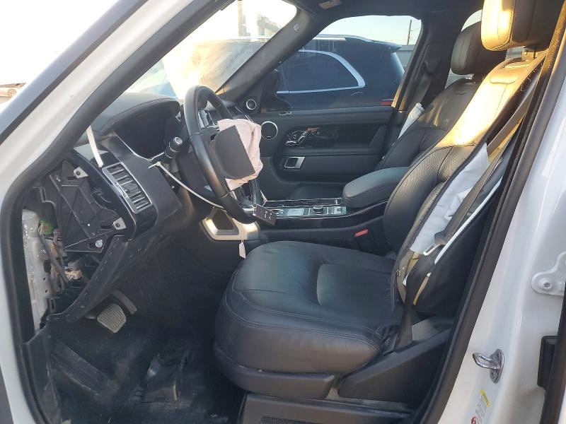 2018 Land rover RANGE ROVER VIN SALGS2RE5JA513705 COPART salvage auction — FRONT END, Ca - Salvage Certificate, sold $14,000 on 2026-07-29 (photo 7)