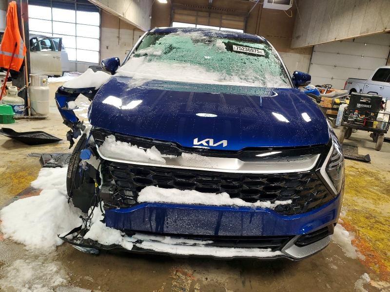 2025 Kia Sportage VIN 5XYK33DF6SG260044 COPART salvage auction — FRONT END, In - Cert Of Title-Salvage Title, sold $7,500 on 2026-07-10 (photo 5)