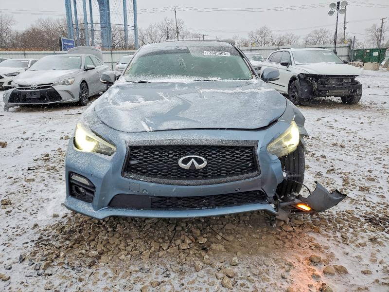 2018 Infiniti Q50 VIN JN1EV7AP5JM353830 COPART salvage auction — FRONT END, Il - Salvage Certificate, sold $1,900 on 2026-07-29 (photo 5)