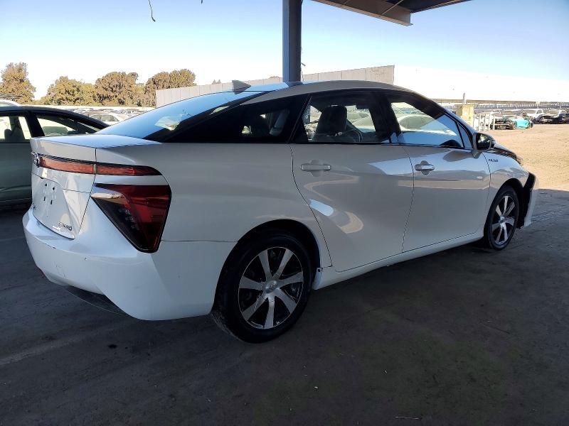 2017 Toyota Mirai VIN JTDBVRBD7HA001490 COPART salvage auction — FRONT END, Ca - Dis/Dlr/Exp App For Dup Salvag, sold $450 on 2026-07-09 (photo 3)