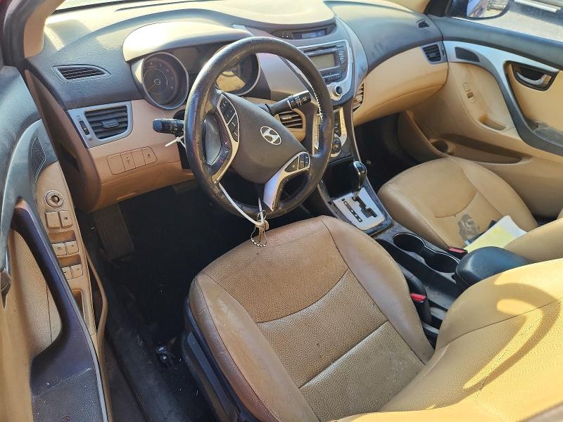 2011 Hyundai Elantra VIN KMHDH4AE5BU096551 COPART salvage auction — FRONT END, La - Cert Of Title-Salvage, sold $550 on 2026-07-03 (photo 8)